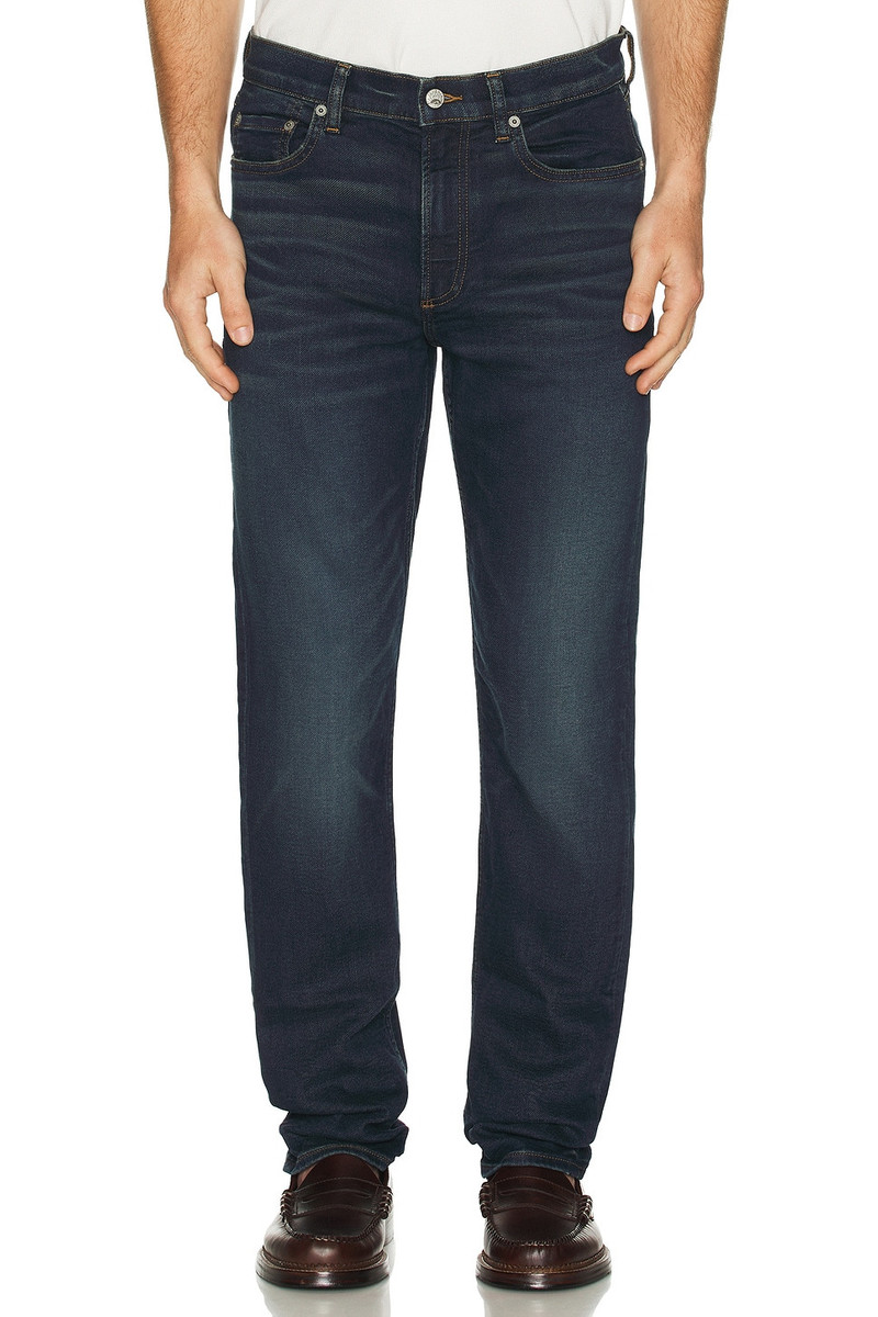 FAHERTY Stretch Terry Indigo 5 Pocket Jeans outlook