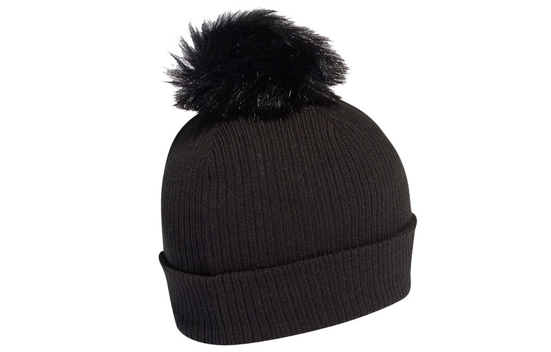 adidas adidas Originals Fur Pom Beani 'Black' H35531 outlook
