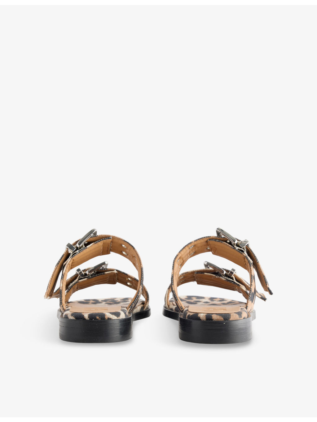 Leopard Feminine Denim Sandals - 4