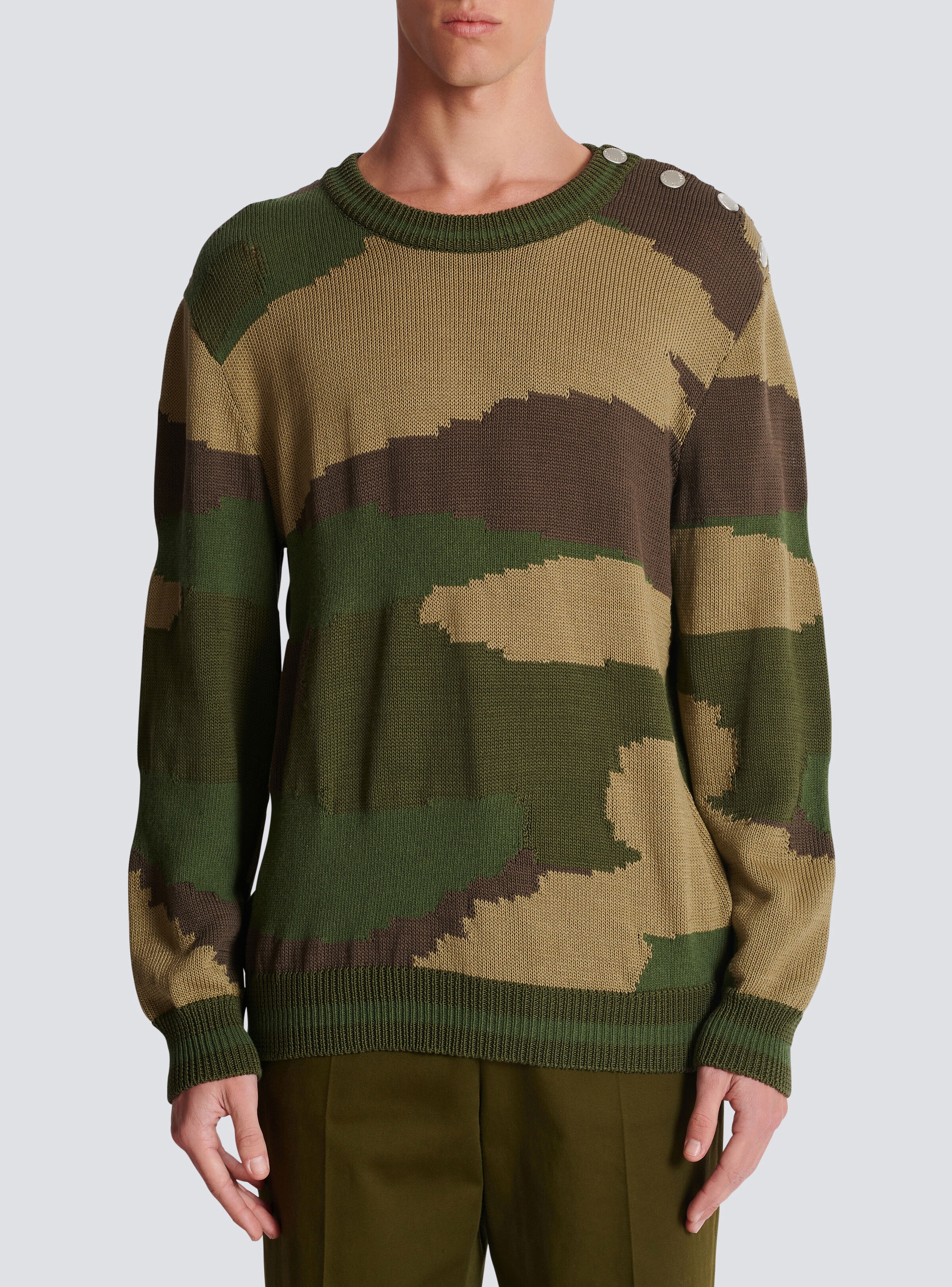 Wool camouflage jumper - 5