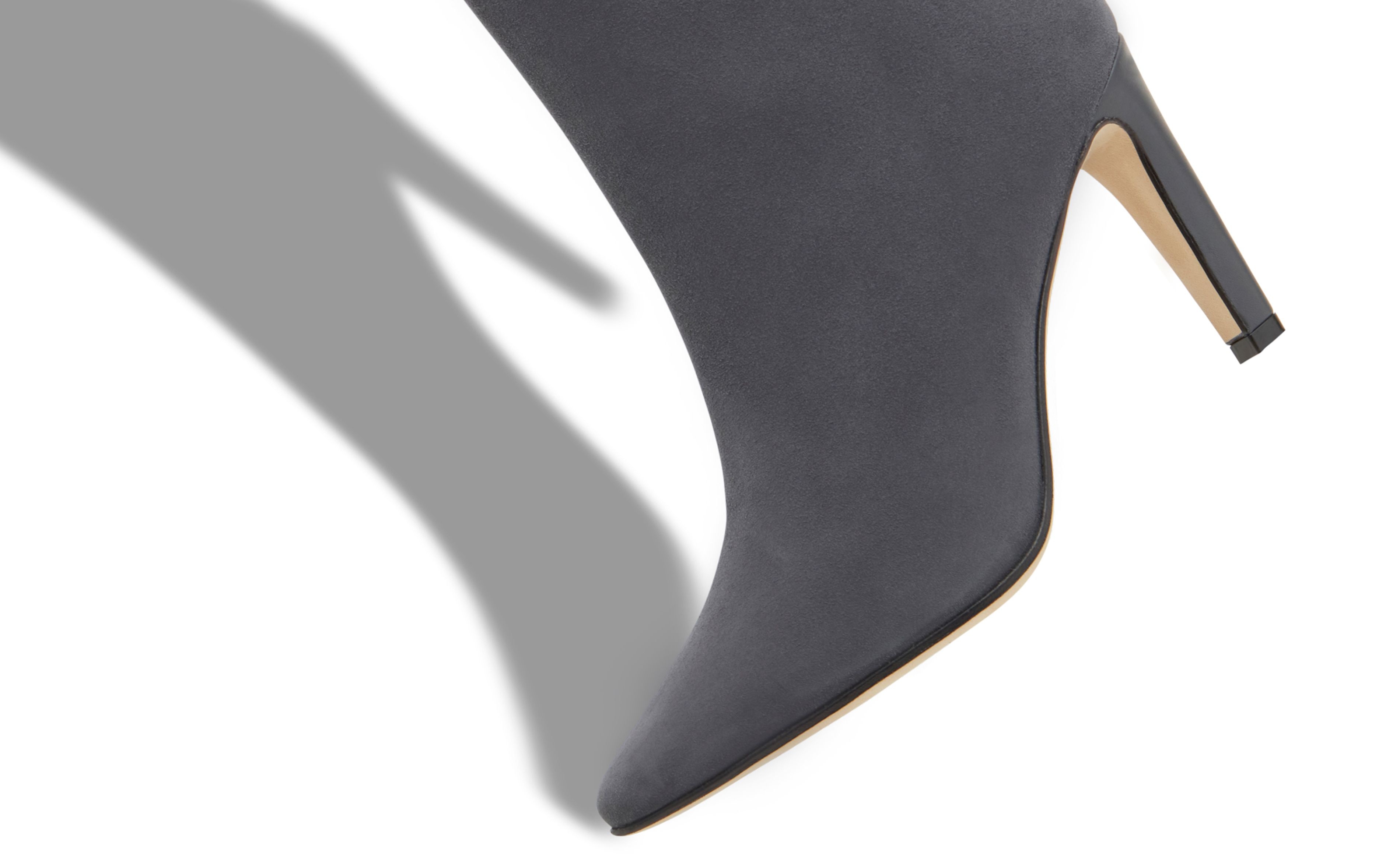 Grey Suede Ankle Boots - 4