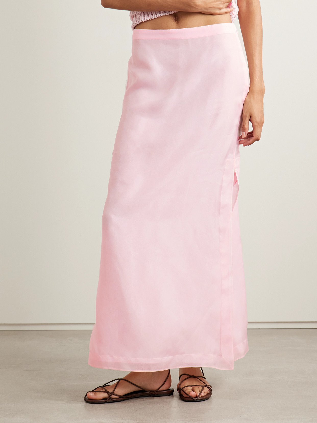 Linnie Silk-organza Maxi Skirt - 4