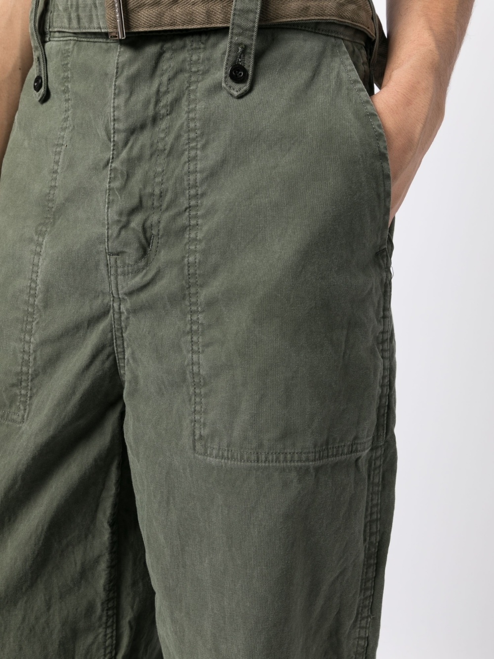straight-leg cotton trousers - 7