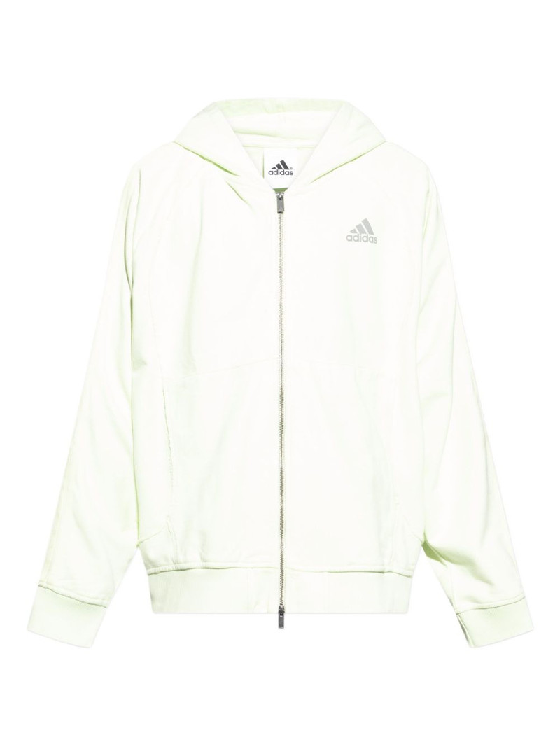 essencial 3-stripes fleece hoodie 1