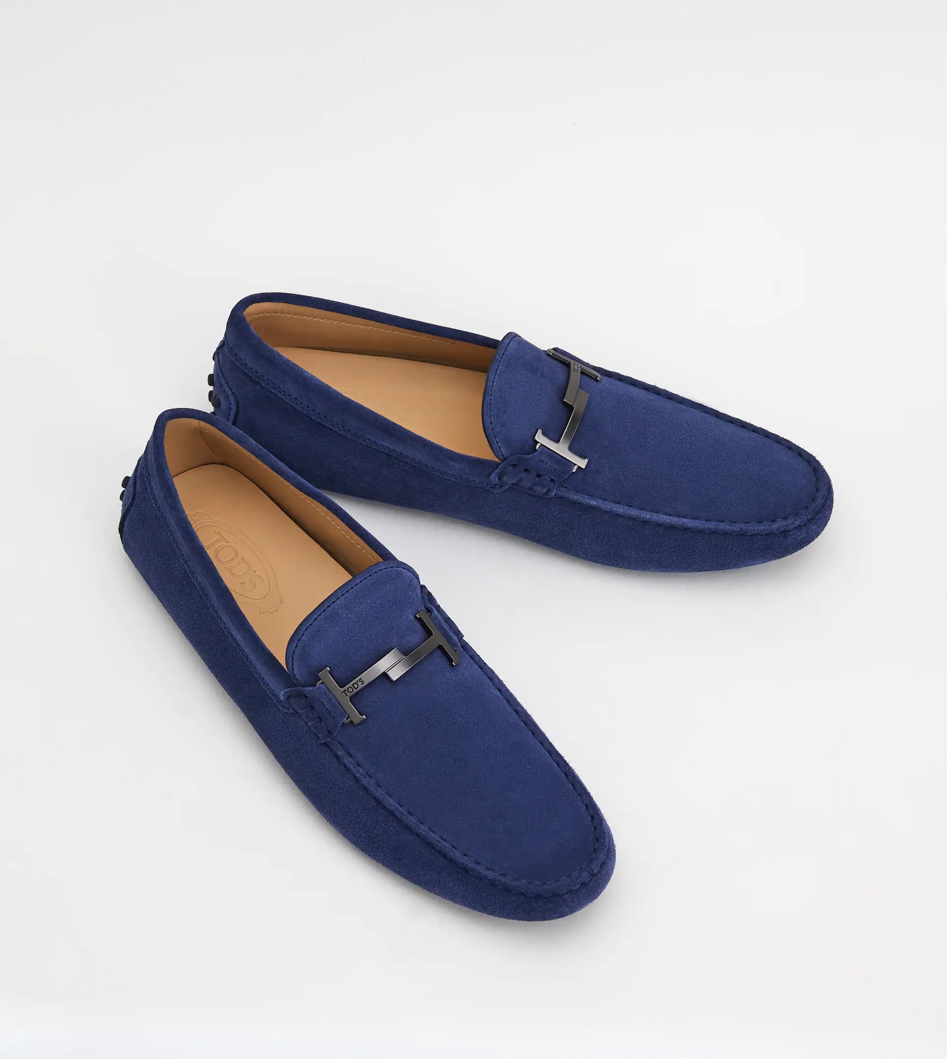 GOMMINO DRIVING SHOES IN SUEDE - BLUE - 3