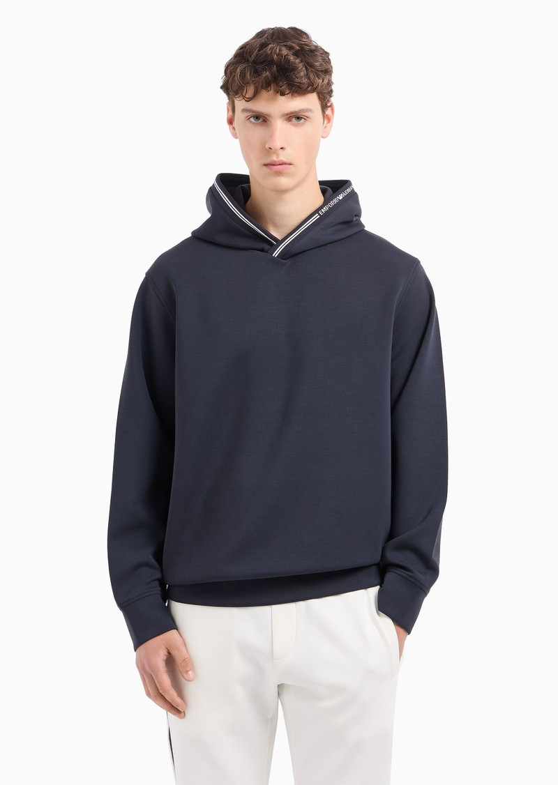 Hooded sweatshirt in bonded jersey 2