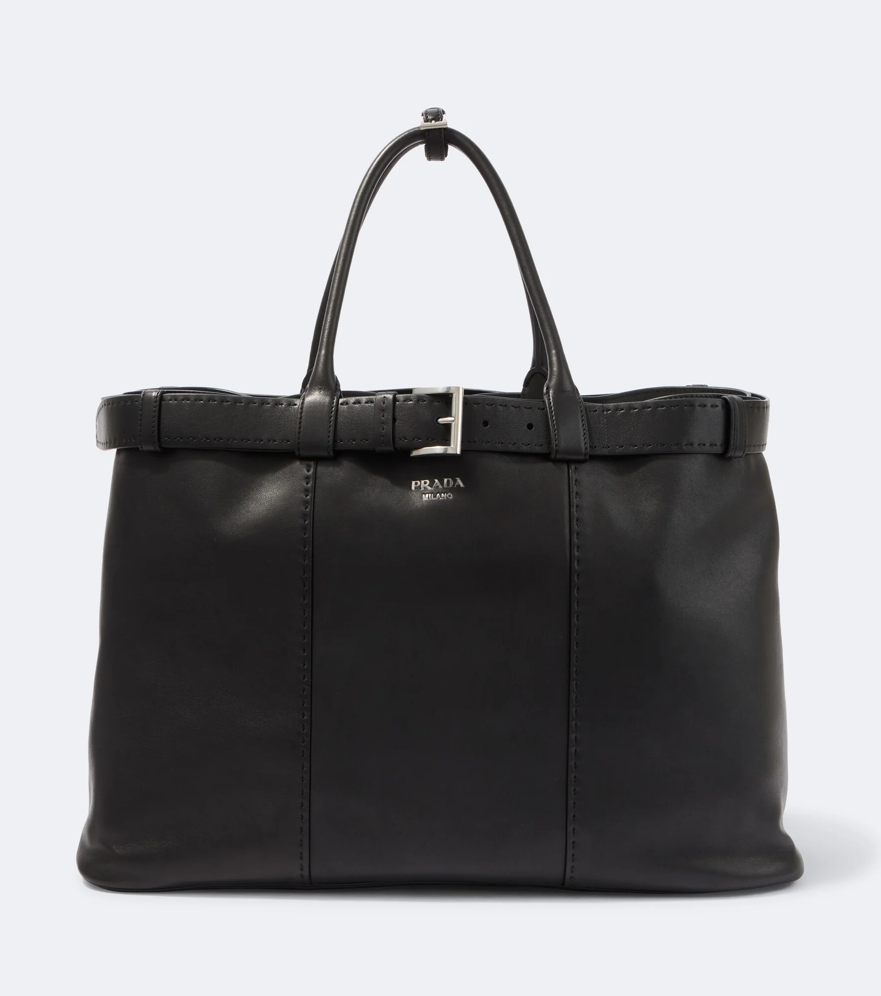 Prada Buckle leather tote bag - 1