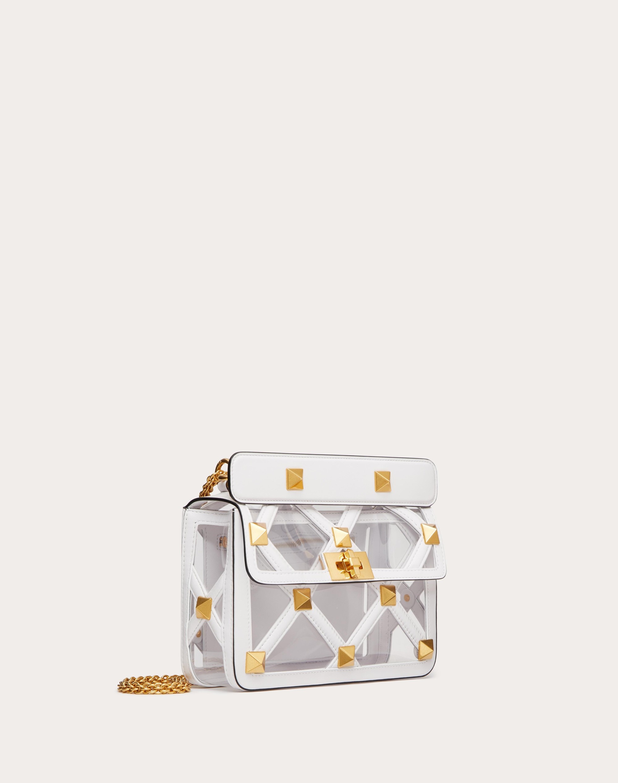 MEDIUM BAG WITH ROMAN STUD CHAIN IN POLYMER MATERIAL - 3