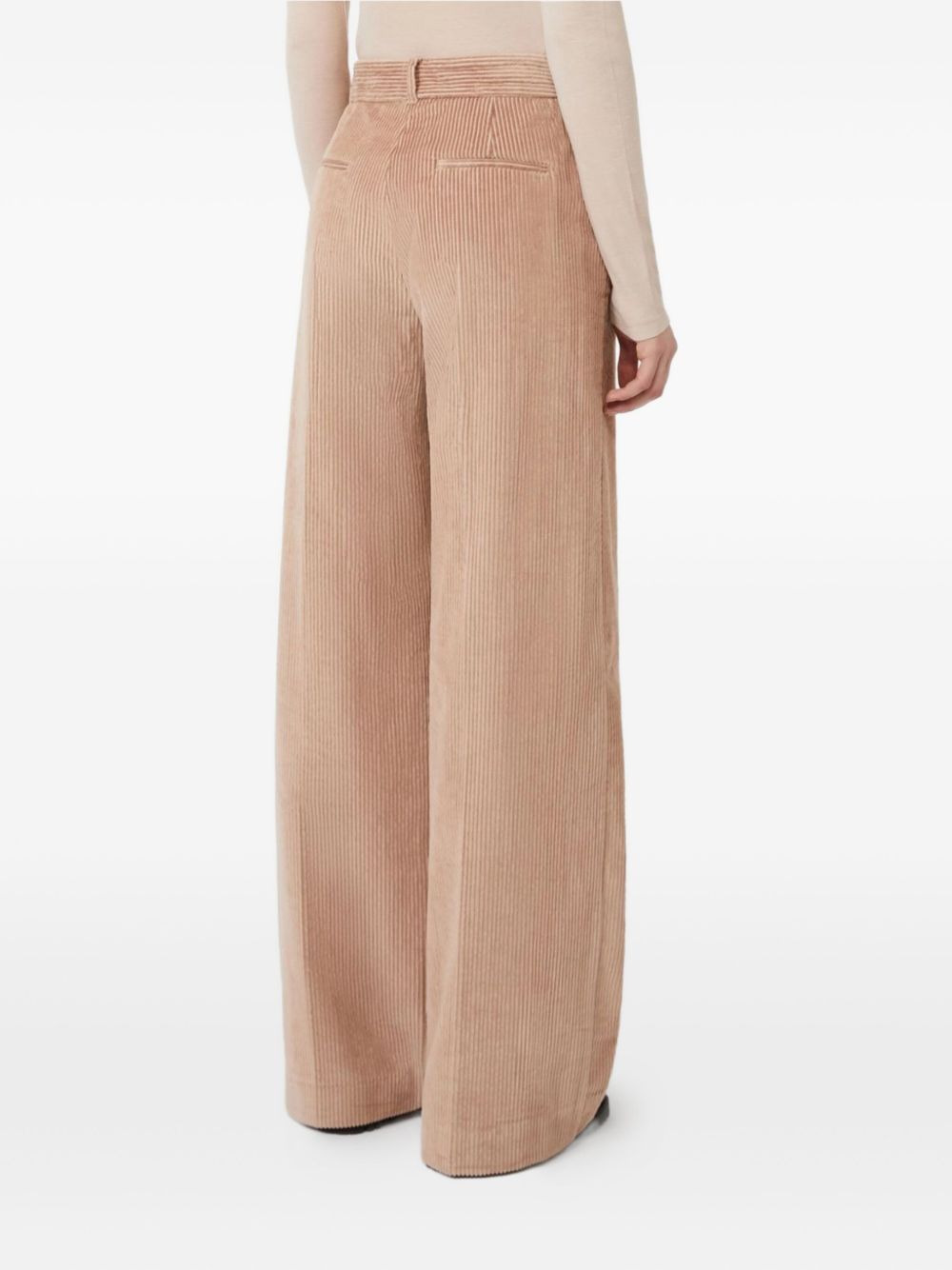 corduroy wide-leg trousers - 3