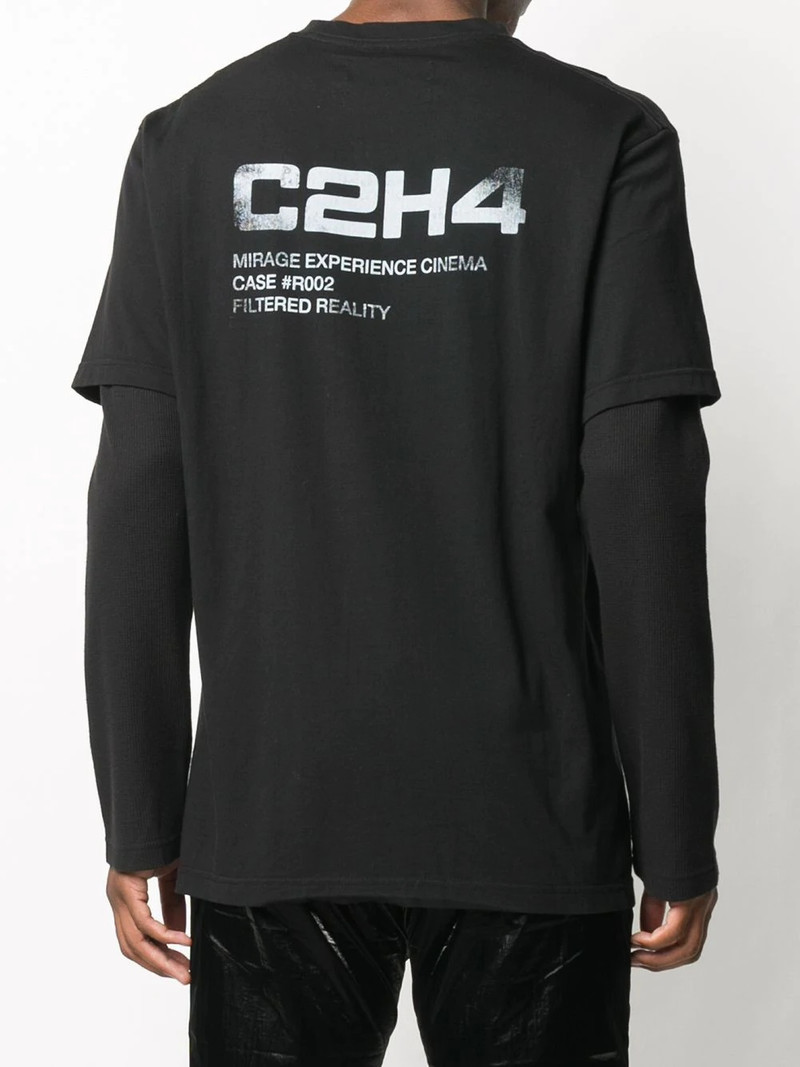 layered logo print T-shirt 4