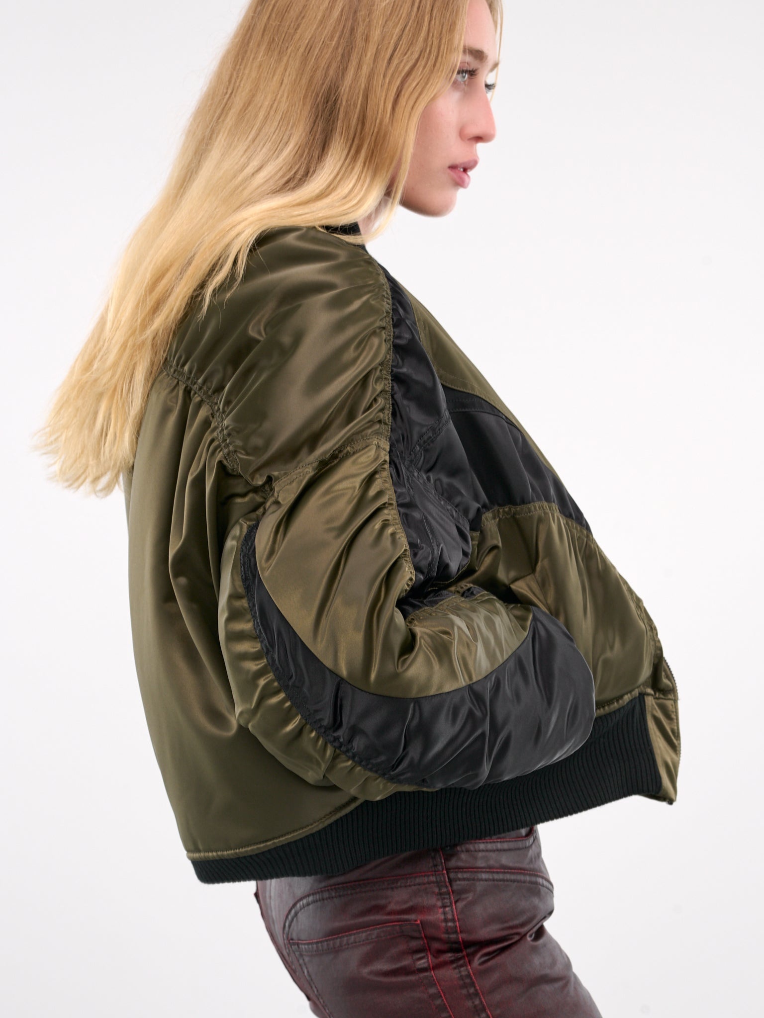 Satin Bomber Jacket - 4