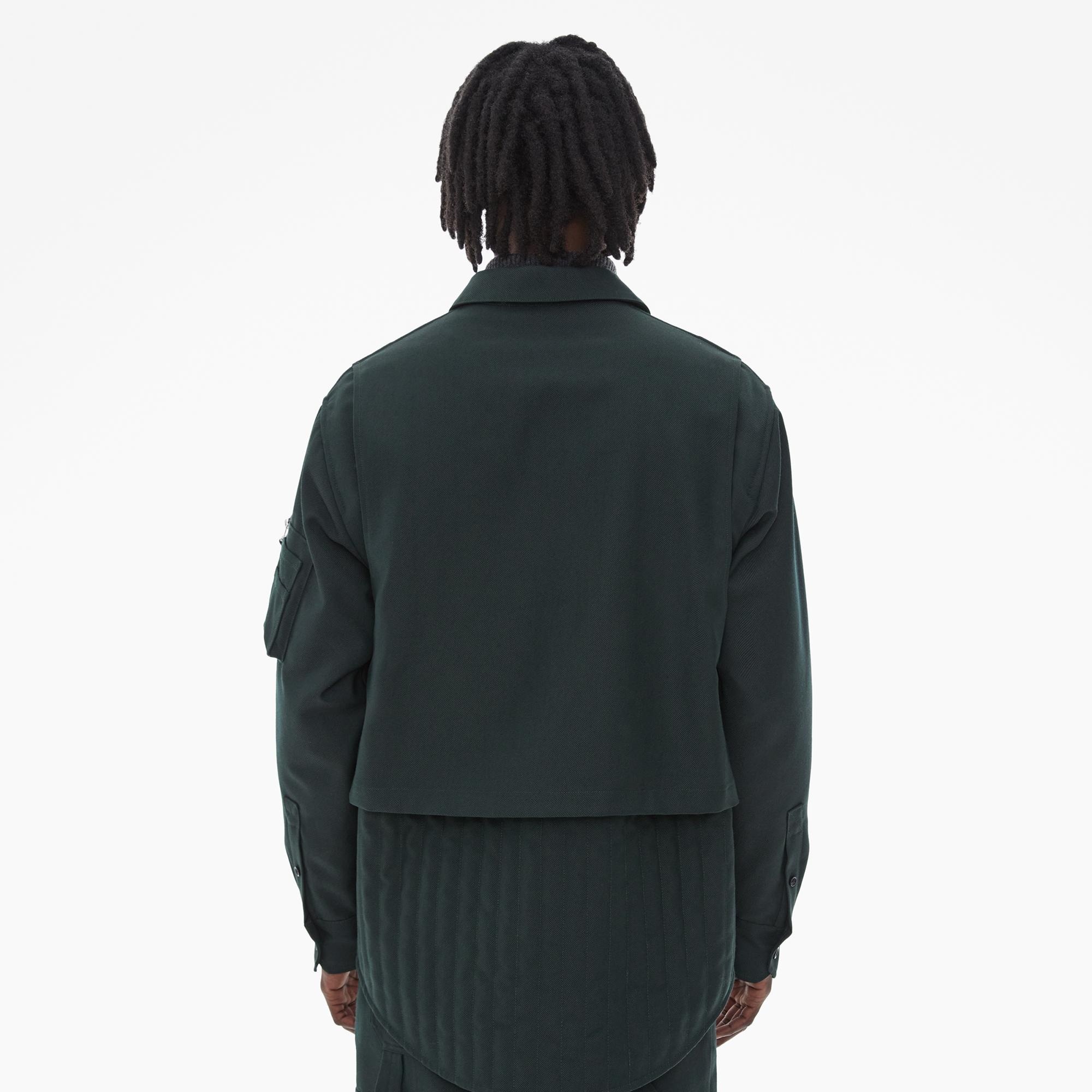 WOOL GABARDINE SHIRT JACKET - 4