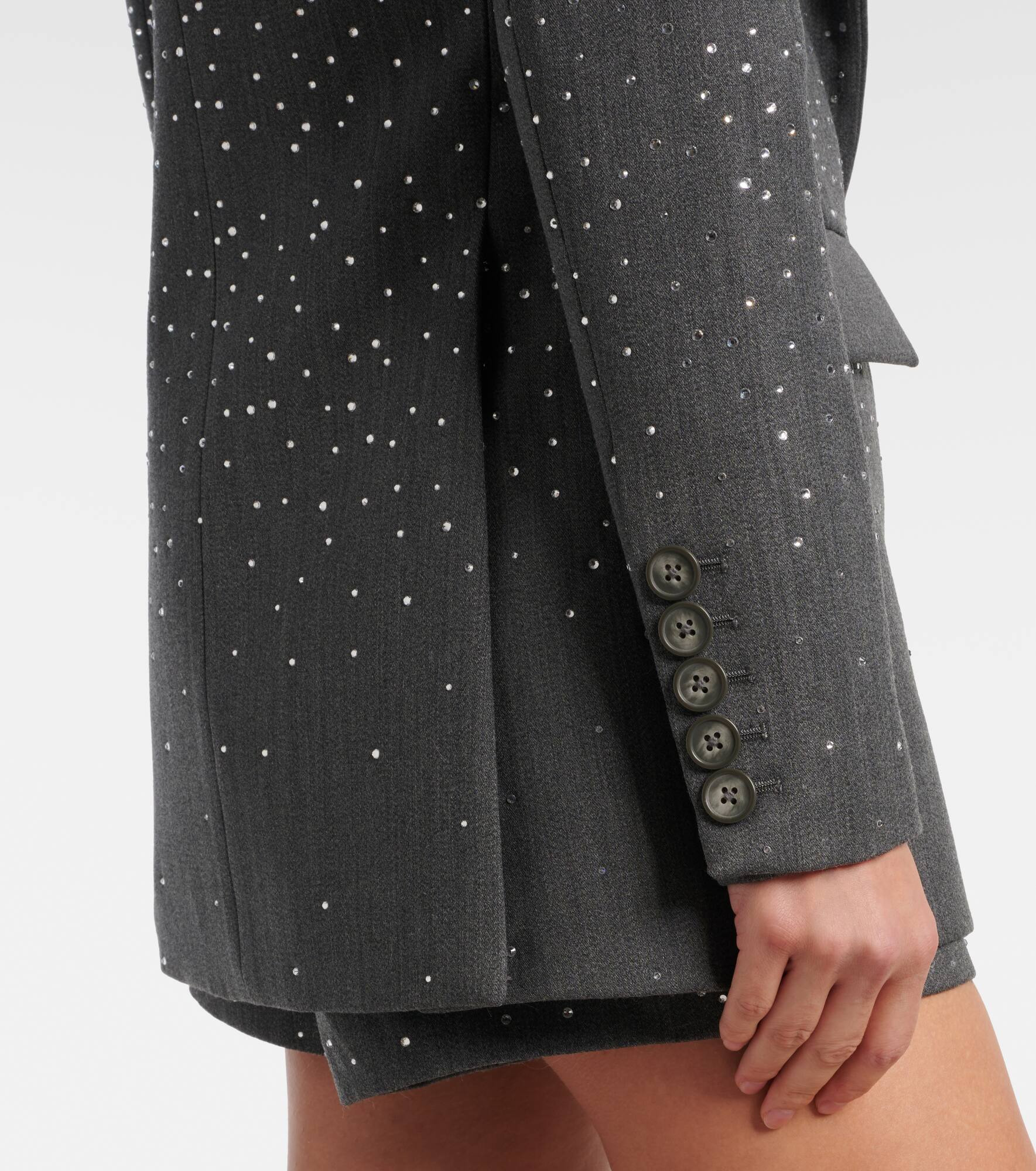 Crystal-embellished blazer - 5