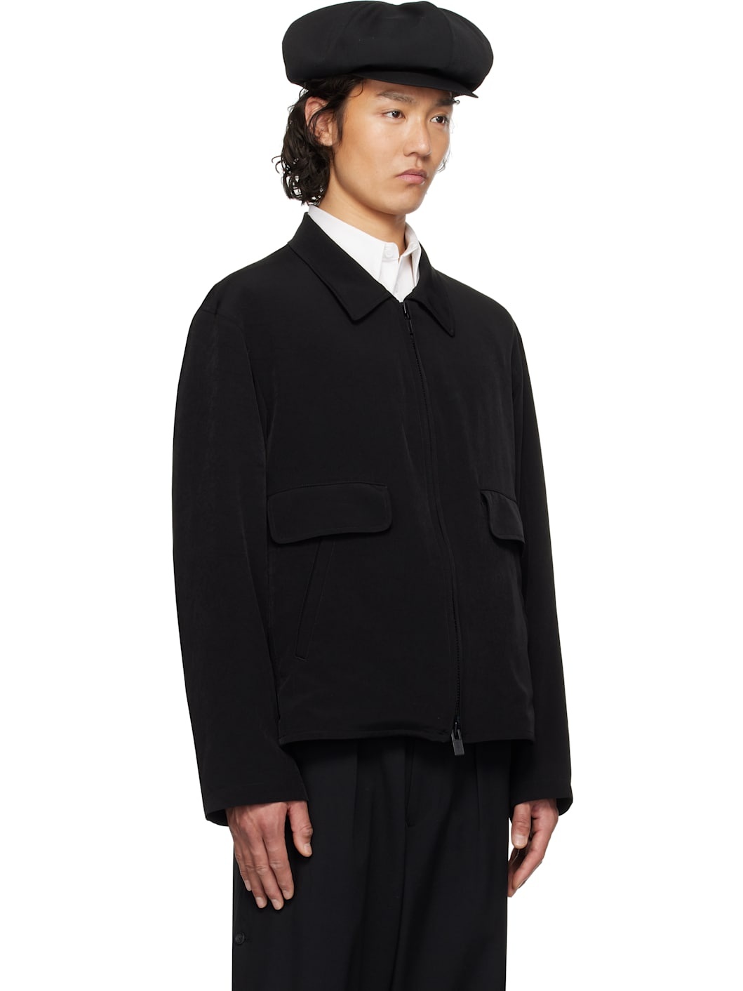 やまもんさませんよう Yohji Yamamoto Black TA Tuxedo Fastener Jacket | REVERSIBLE