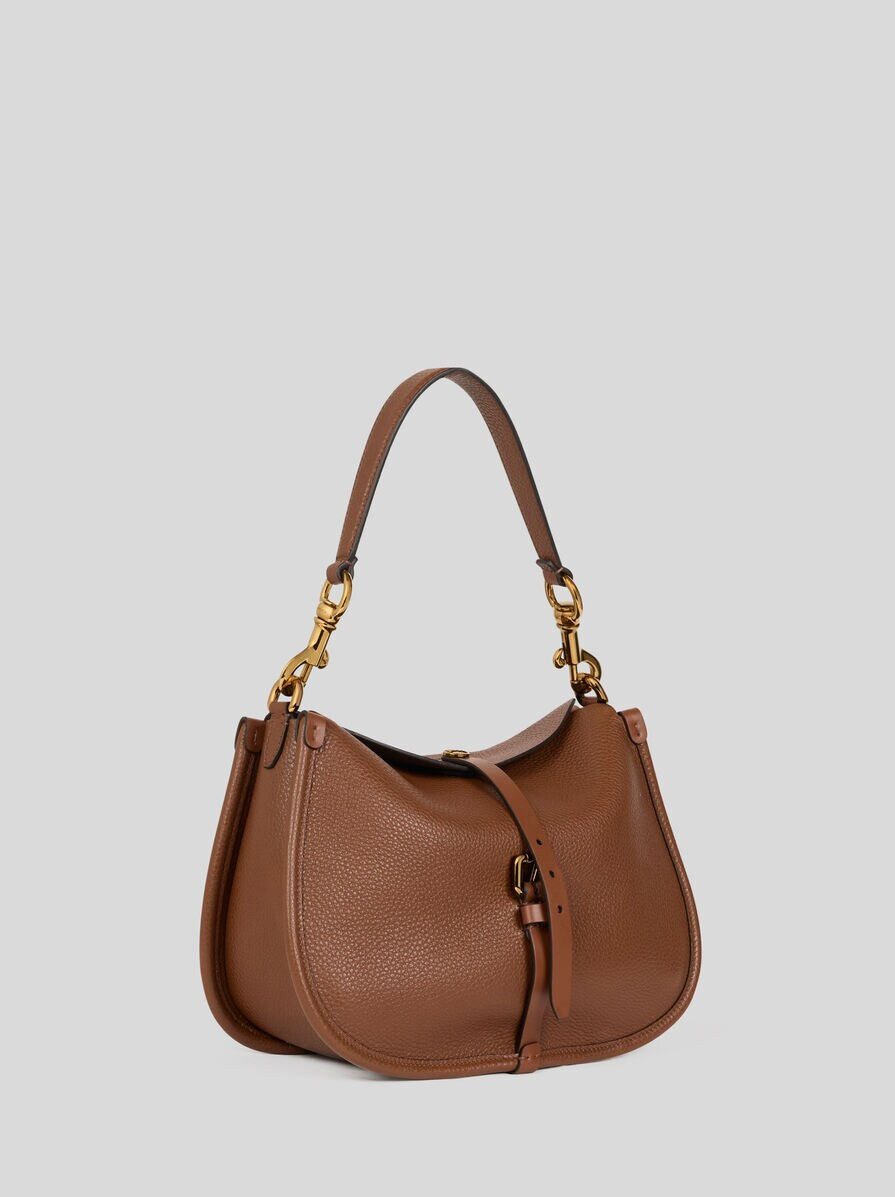 MEDIUM LEATHER PONY BAG - 4