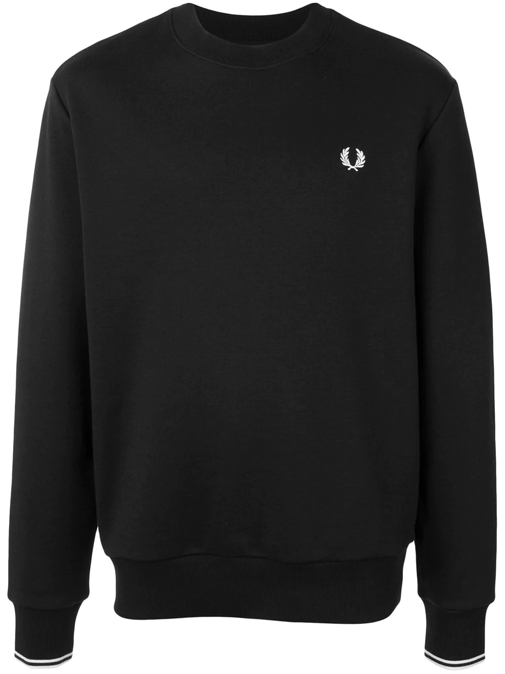 embroidered logo crew-neck sweatshirt - 1