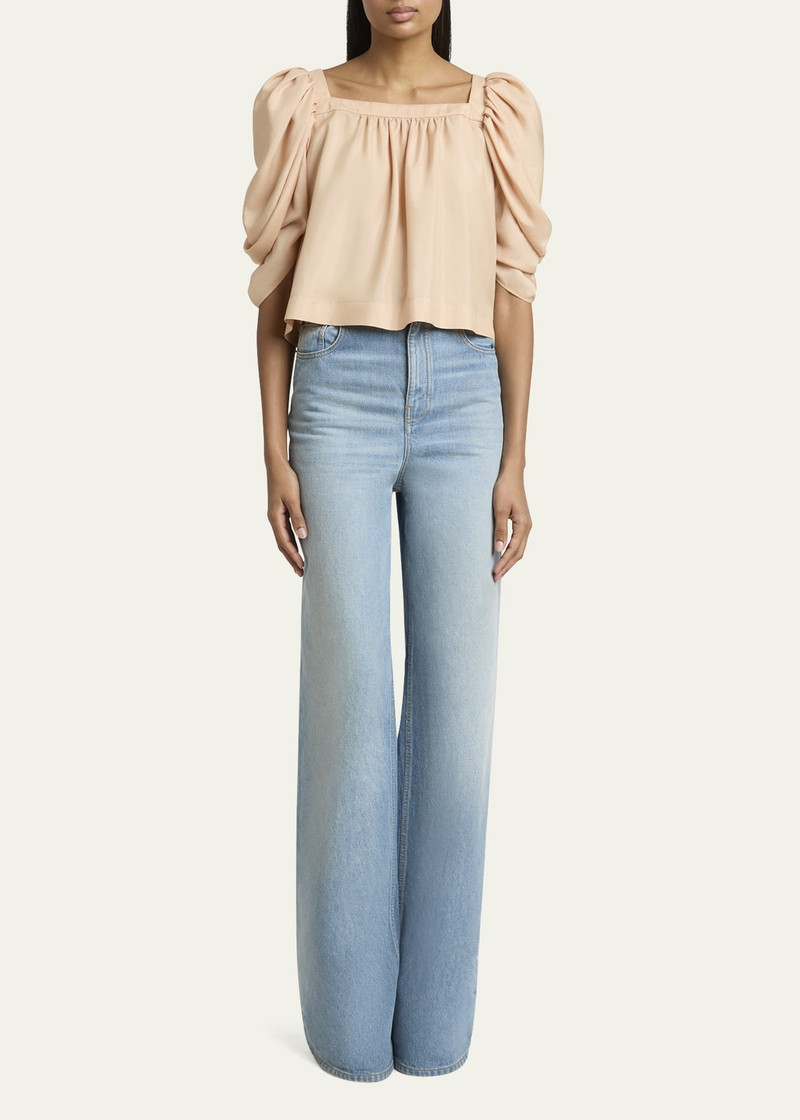 Chloé High Rise Wide Leg Jeans outlook