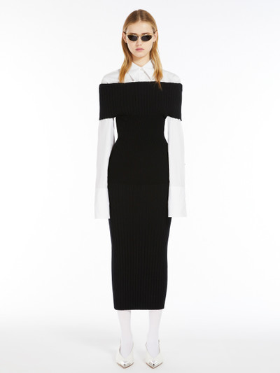 Sportmax FERITOS Off-the-shoulder knit dress outlook