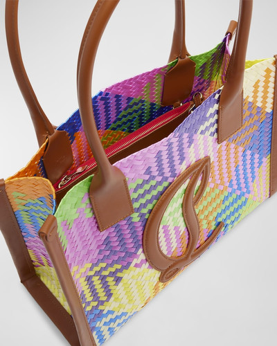 Christian Louboutin By My Side EW Small Tote in Woven Recycled Plastic outlook