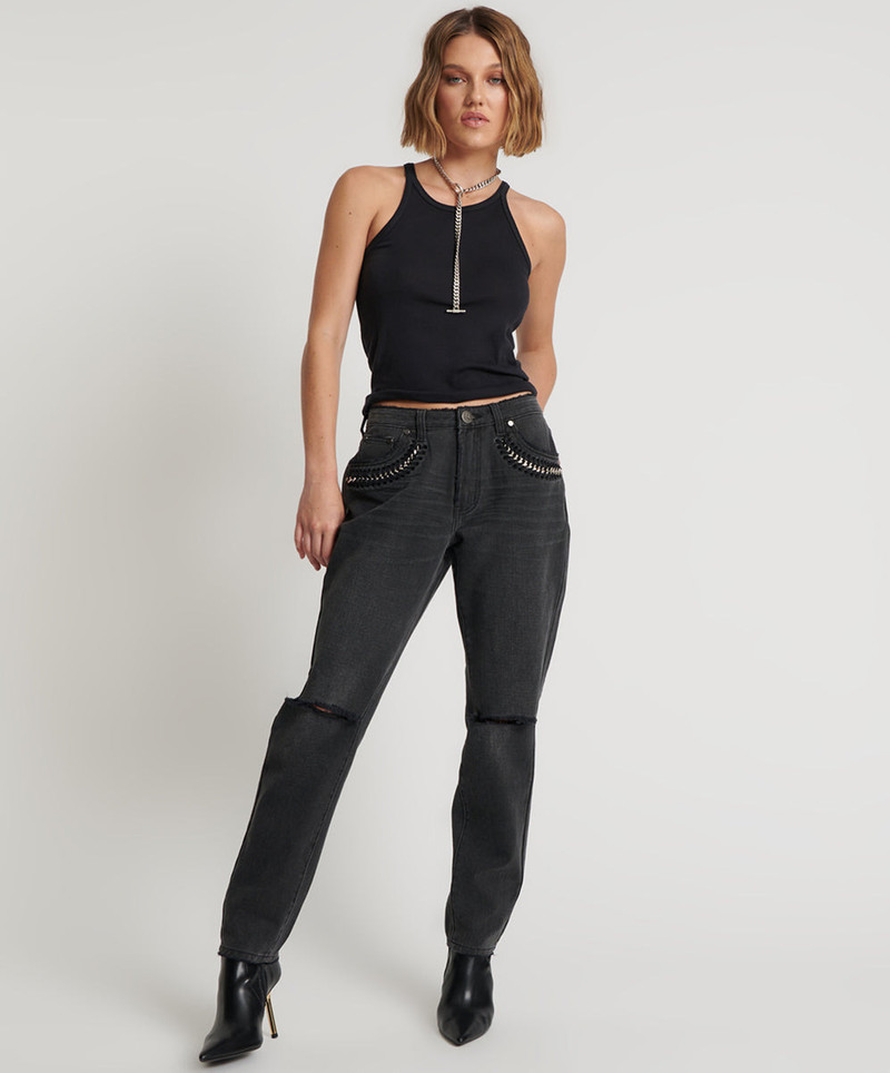 1982S High Waist Balloon Denim Jeans - Storm Grey 1