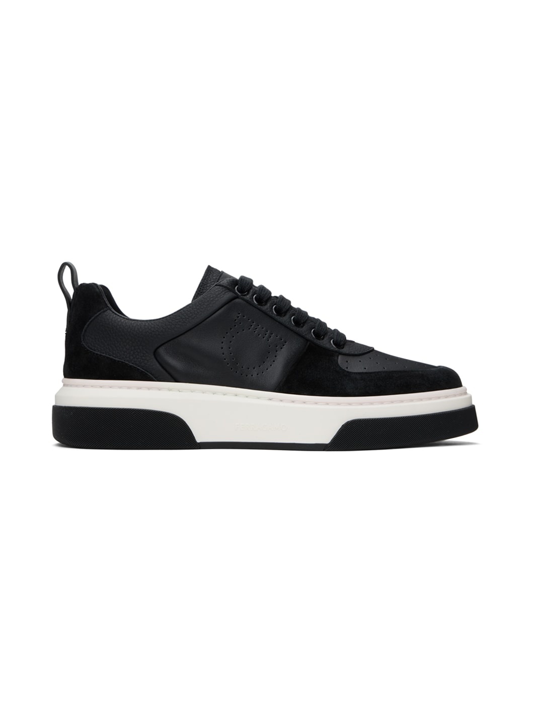 Black Leather Sneakers - 1