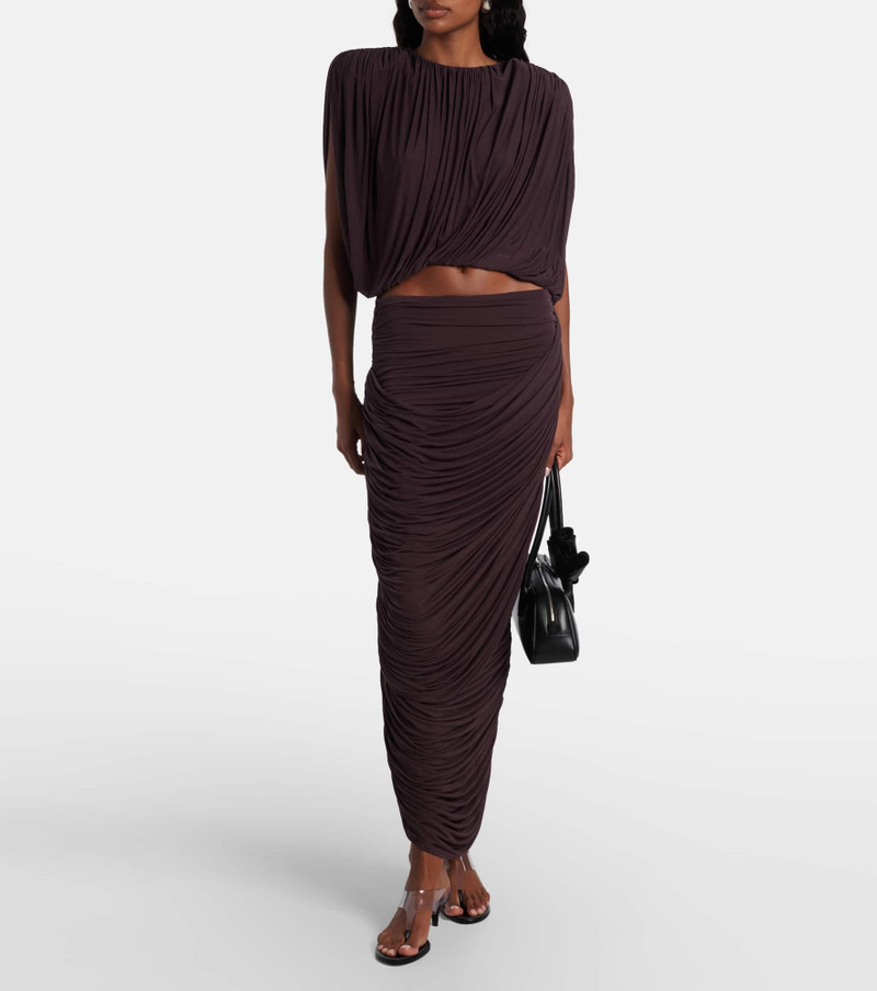 MAGDA BUTRYM Draped high-rise maxi skirt outlook