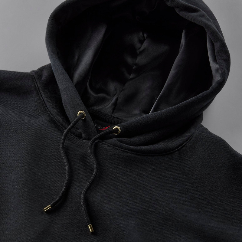 Jordan (WMNS) Air Jordan Flight Fleece Pullover Hoodie 'Black' FB5111-010 outlook
