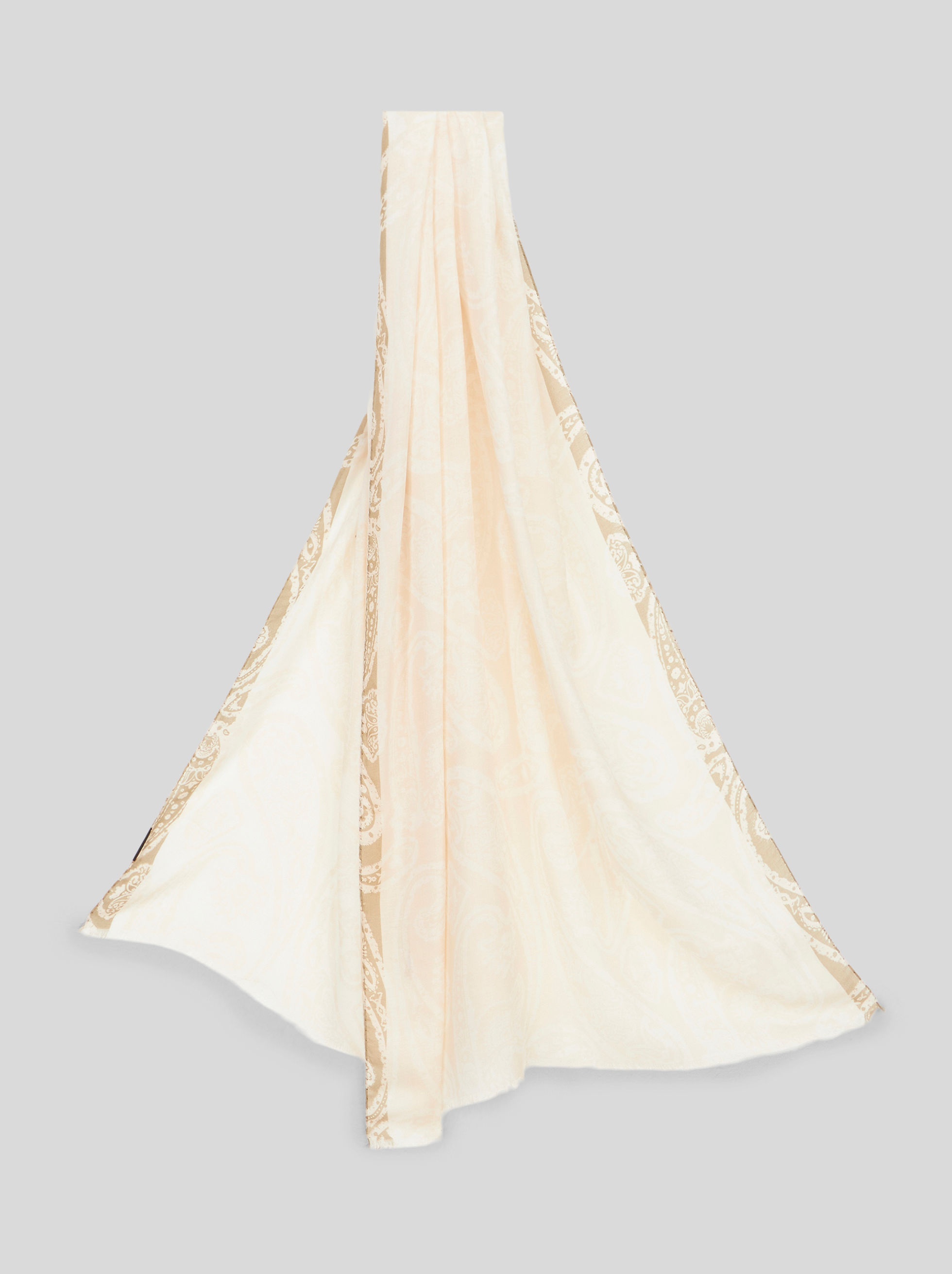 PAISLEY MODAL AND CASHMERE SCARF - 1