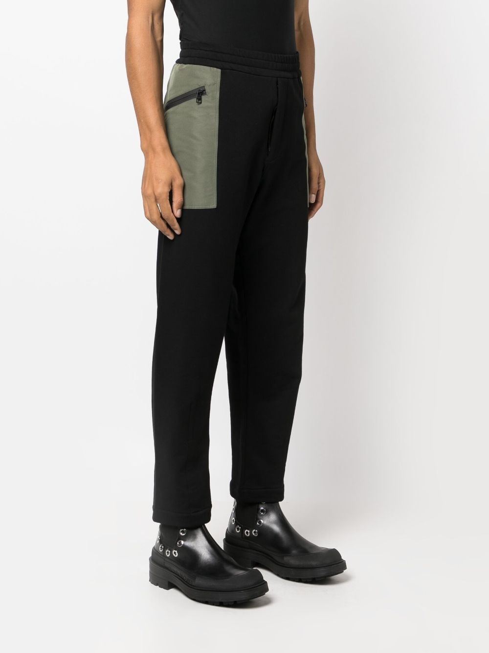 contrast-pocket cotton track pants - 3