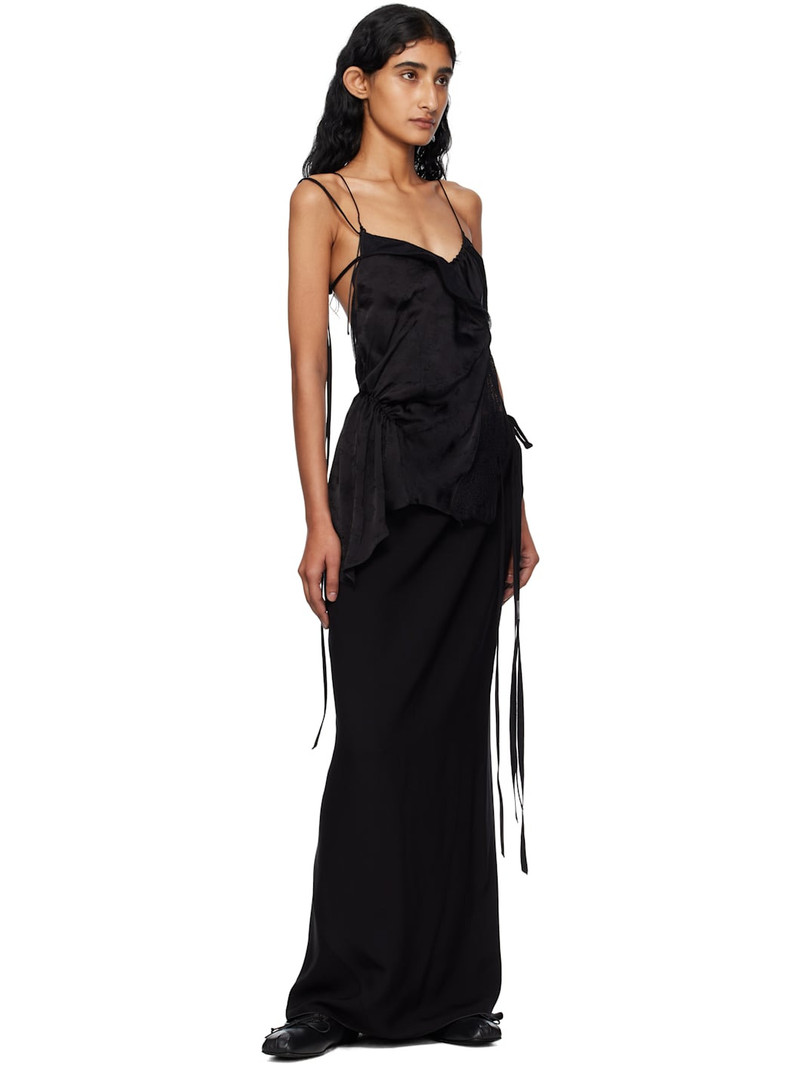 Ann Demeulemeester Black Sheila Long Bias Maxi Skirt outlook