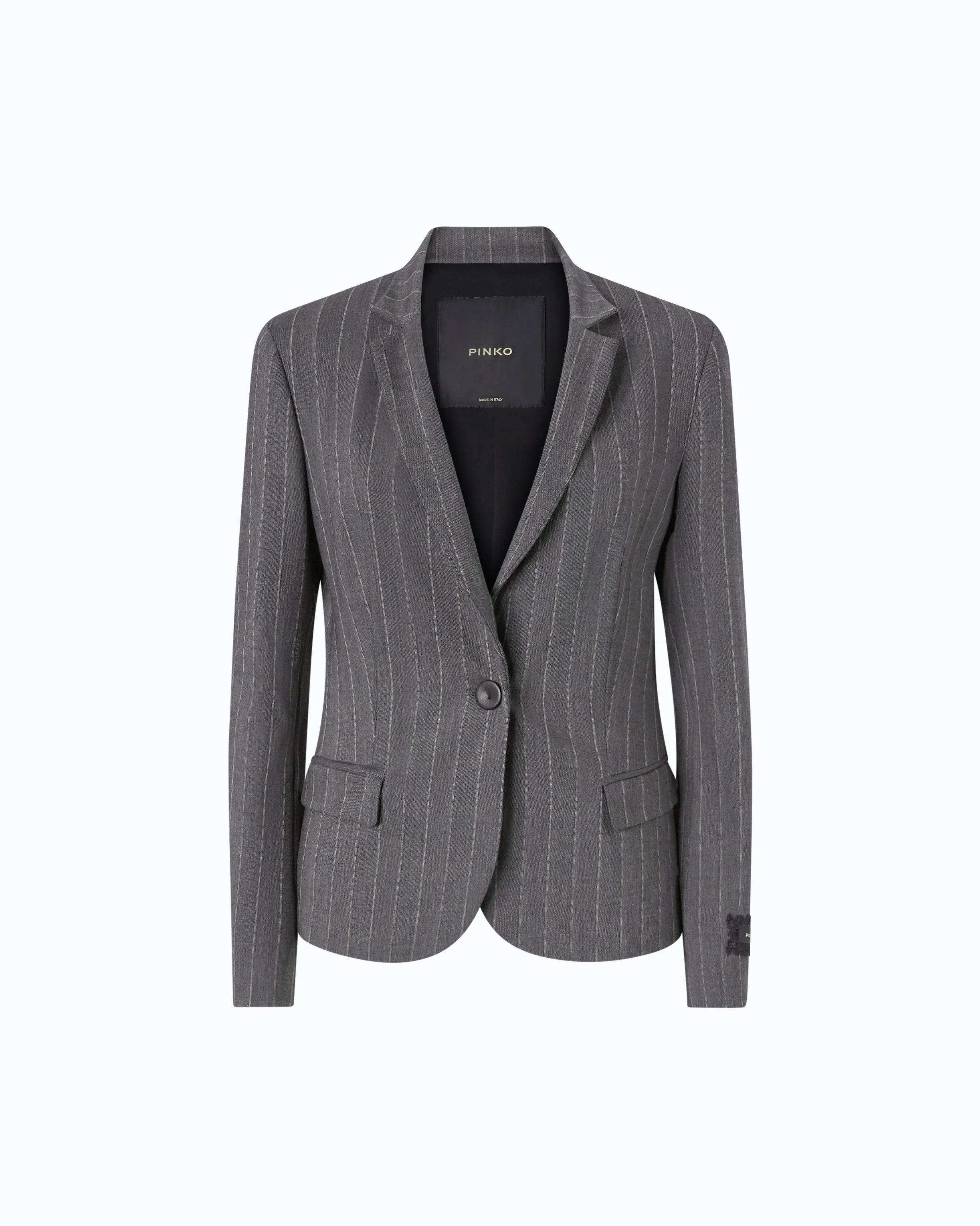 PINSTRIPED WOOL-BLEND JACKET - 1