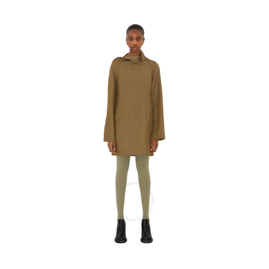 Burberry Ribbed Wool Blend Tights in Flax - 2