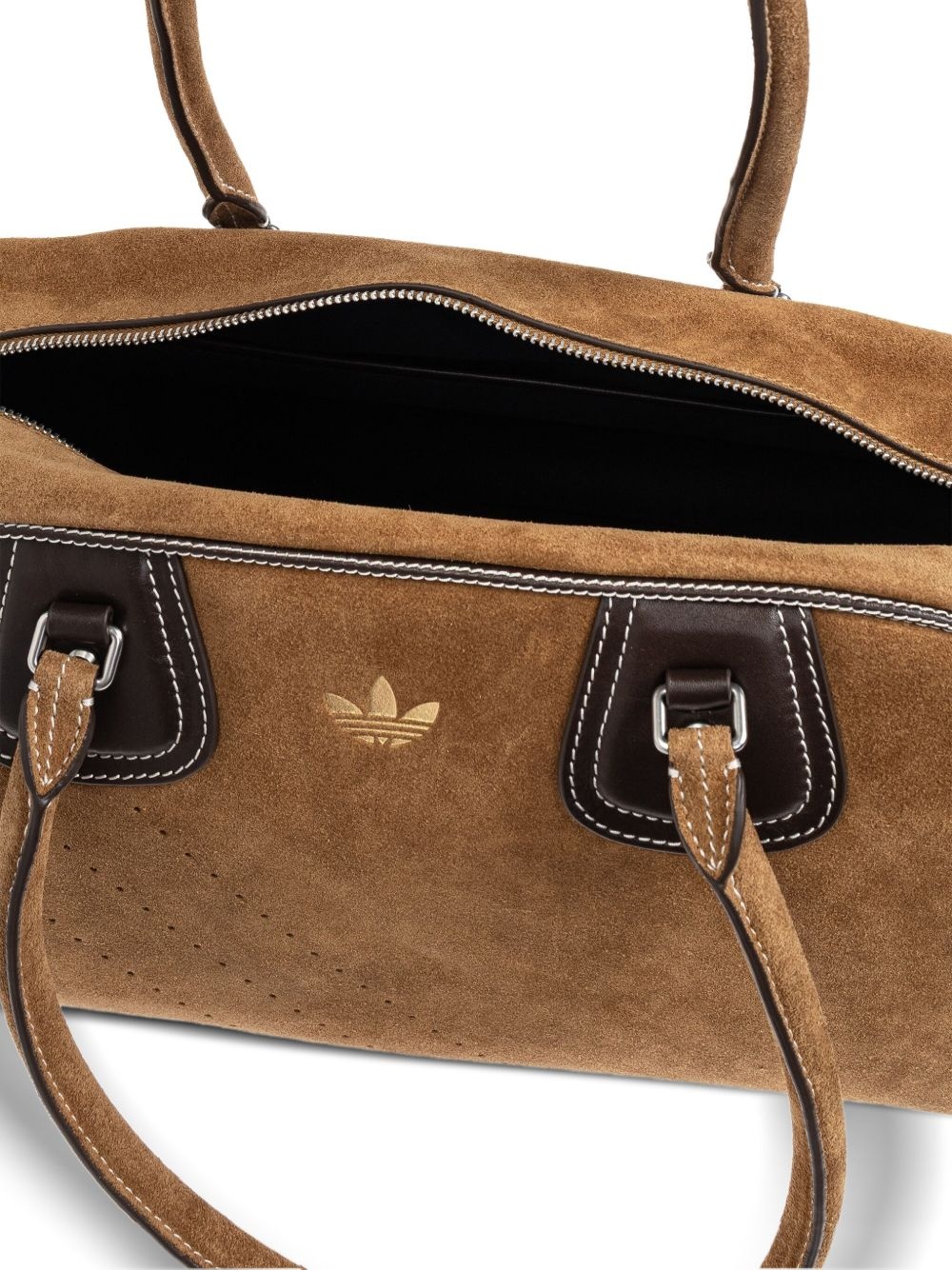 Wales Bonner perforated suede handbag - 5
