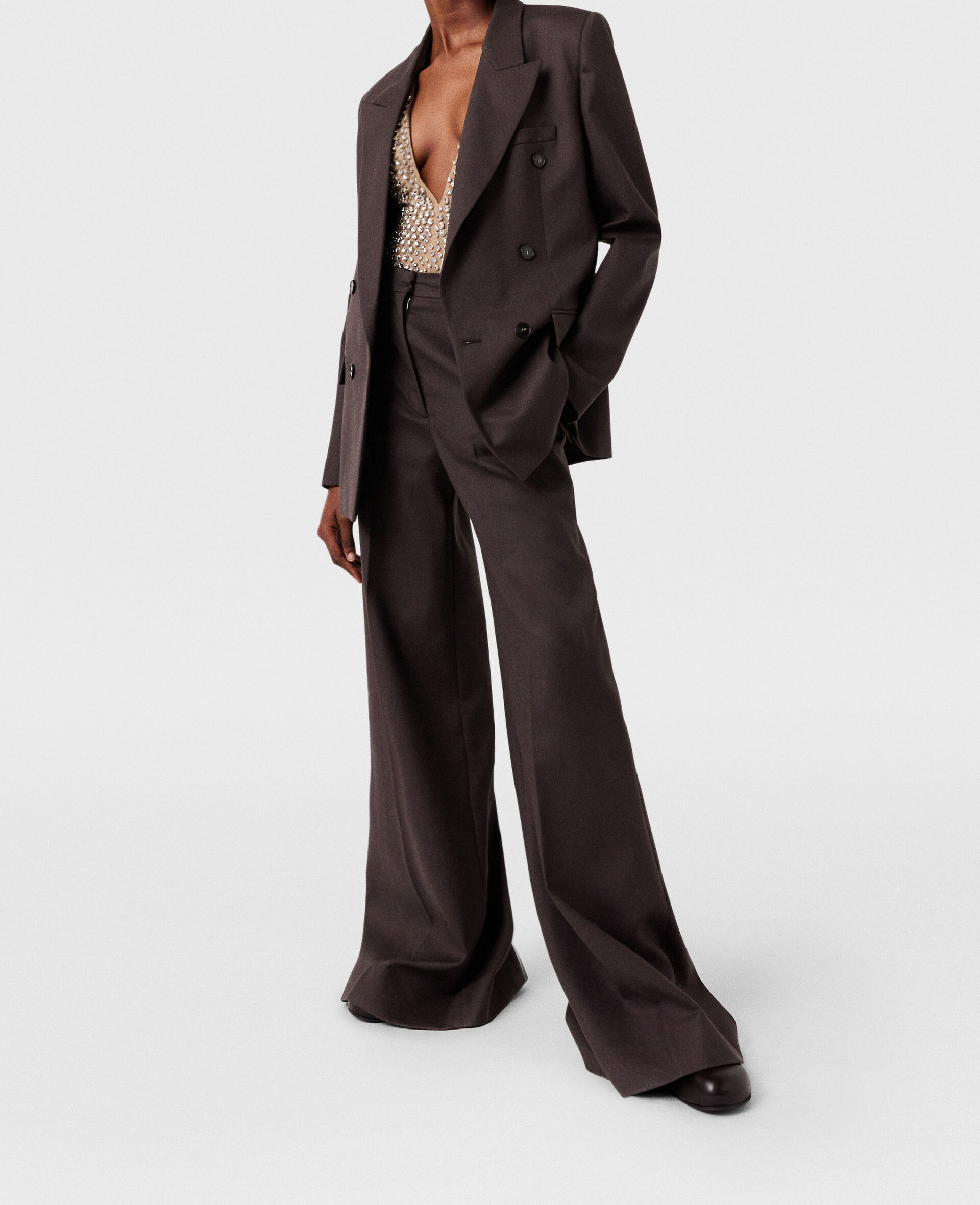 High-Rise Wide-Leg Wool Pants - 2