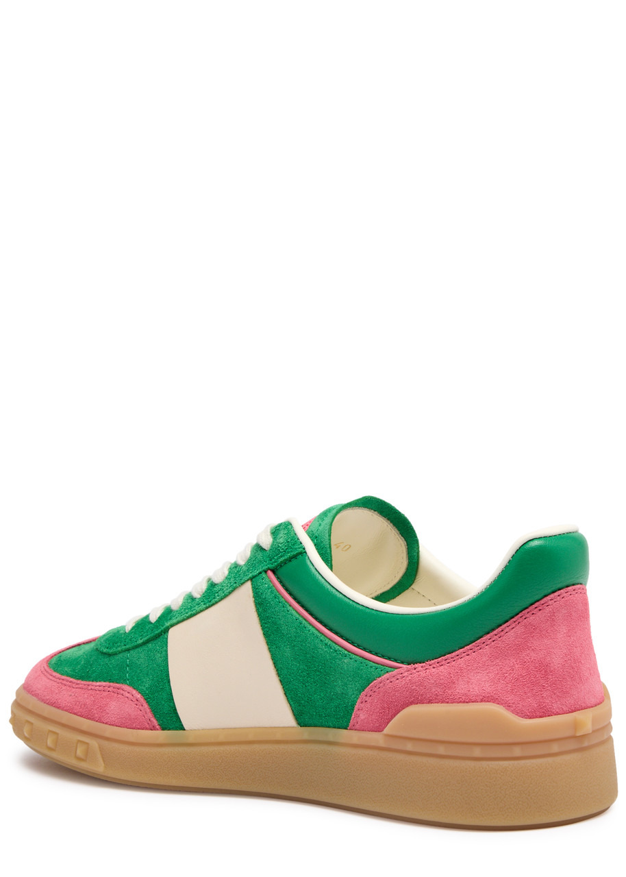 Valentino Upvillage Crosta Panelled Suede Sneakers - 2
