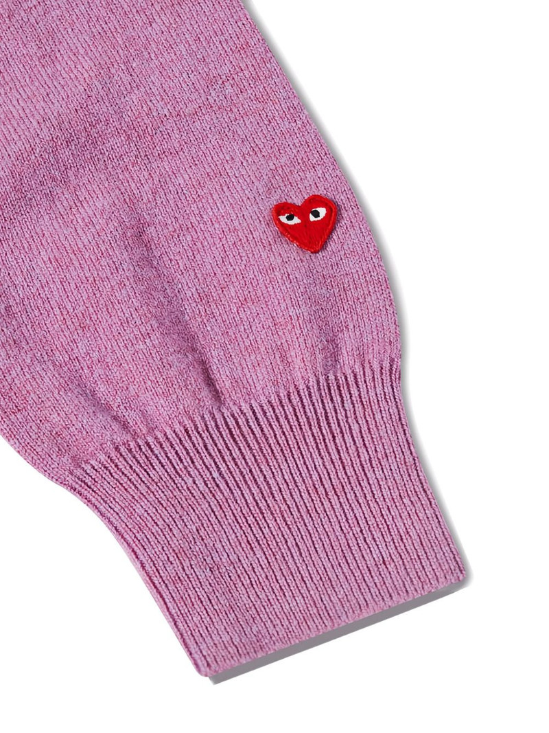 Comme des Garçons PLAY V-neck logo-detail sweater outlook