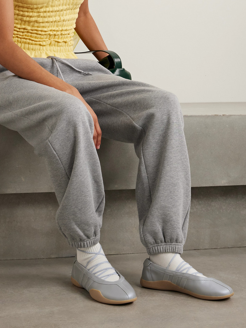 adidas Originals Taekwondo Mei Ballet Metallic Leather Sneakers outlook