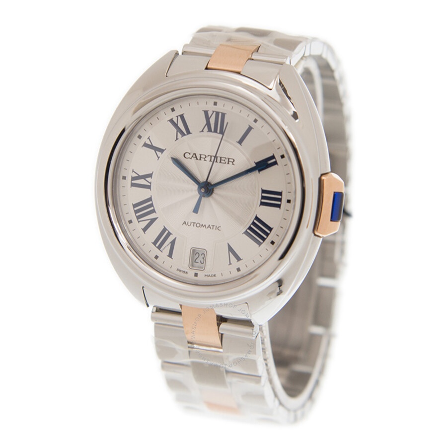 Pre-owned Cartier Cle de Cartier Automatic White Dial Men's Watch W2CL0011 - 4