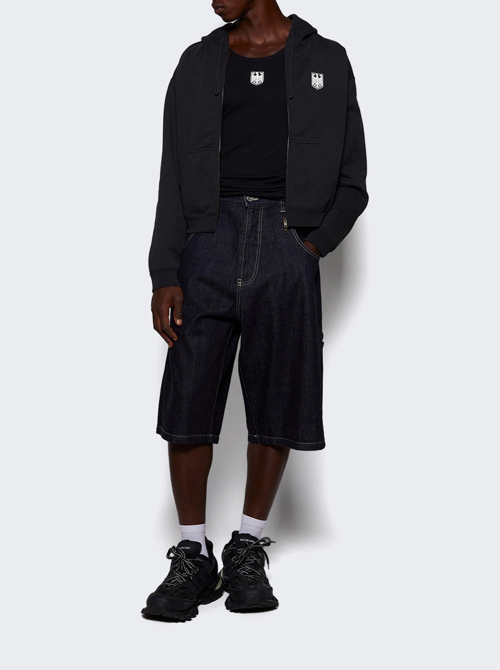 Hip-hop Shorts Japanese Blue - 5
