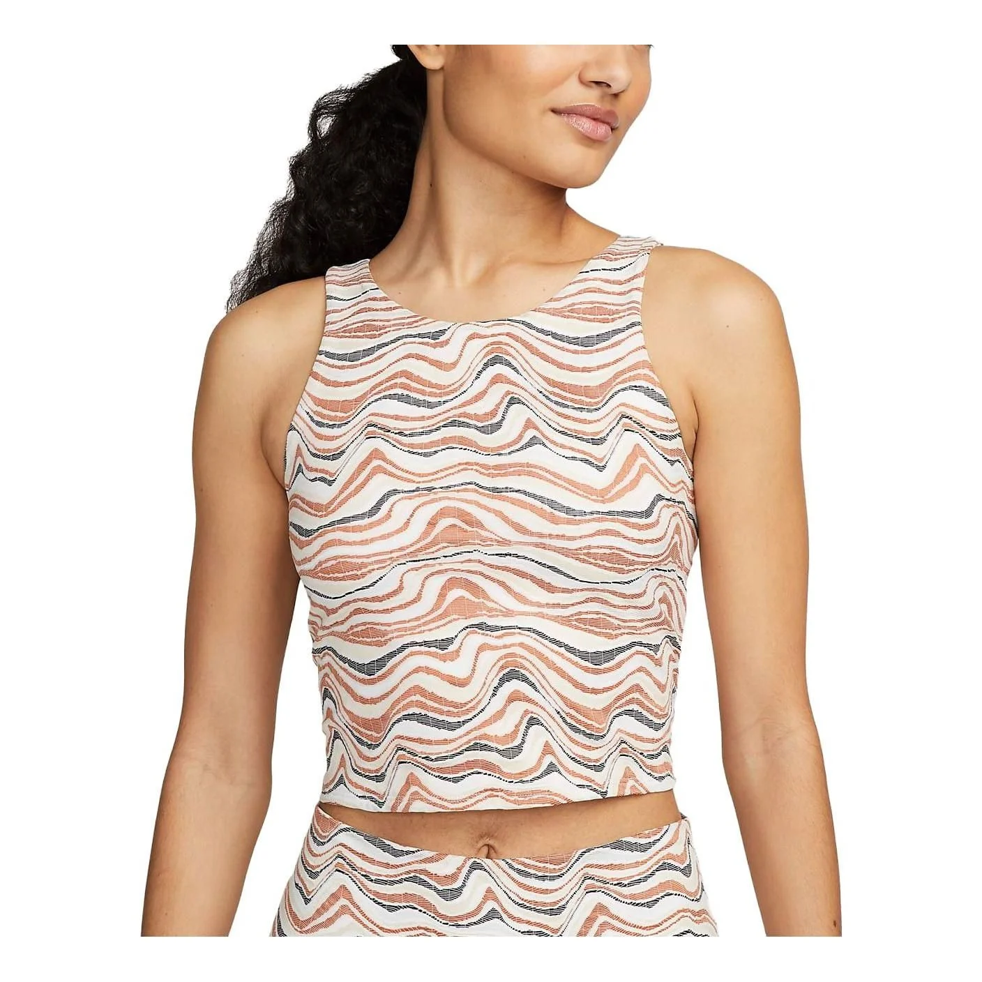(WMNS) Nike Yoga Dri-FIT Luxe Tank 'Brown' DX1565-246 - 1
