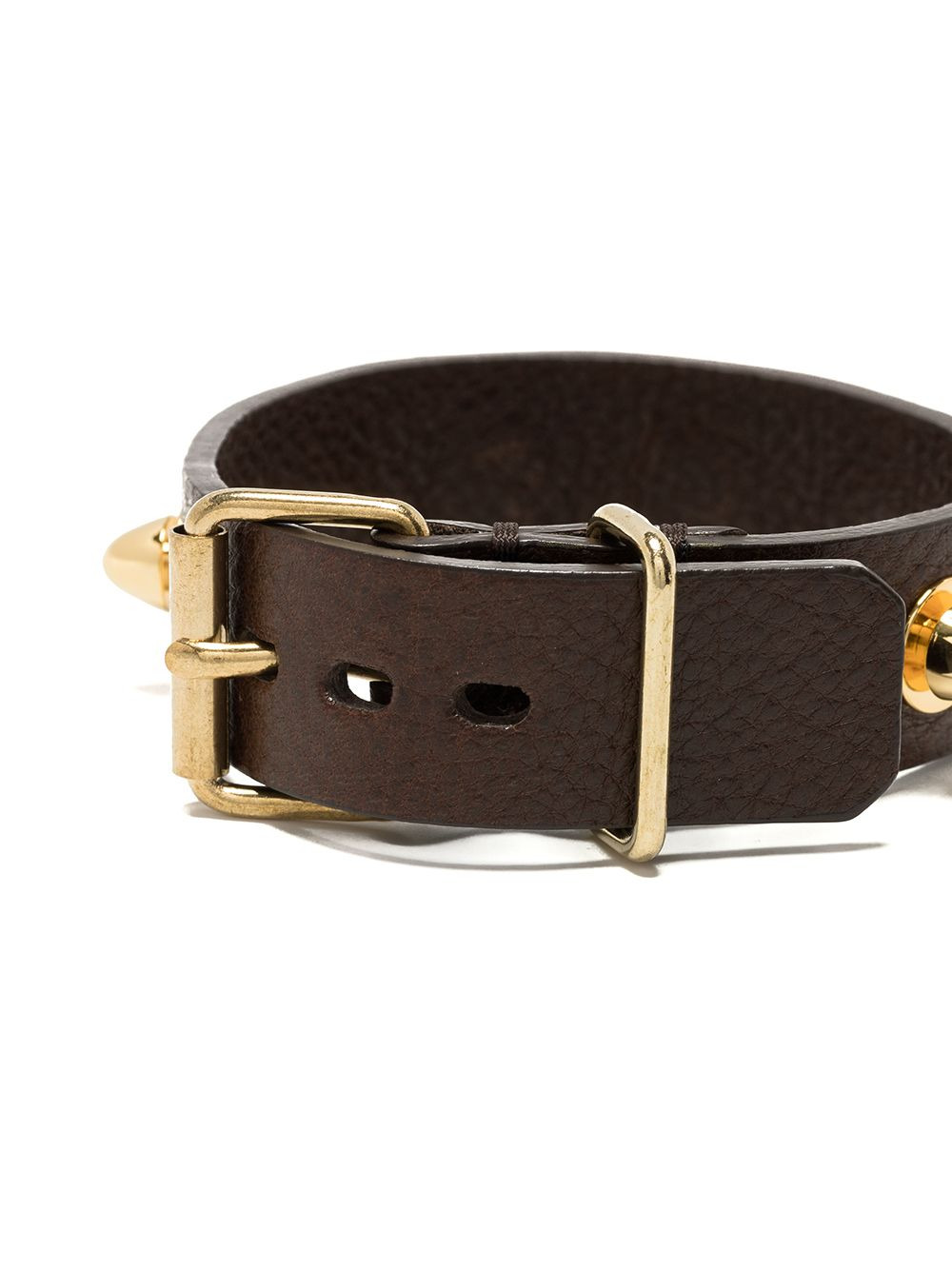 stud-detail leather cuff - 3
