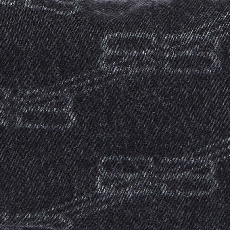 Women's Le Cagole Mini Bag With Chain Bb Monogram Denim in Black 7