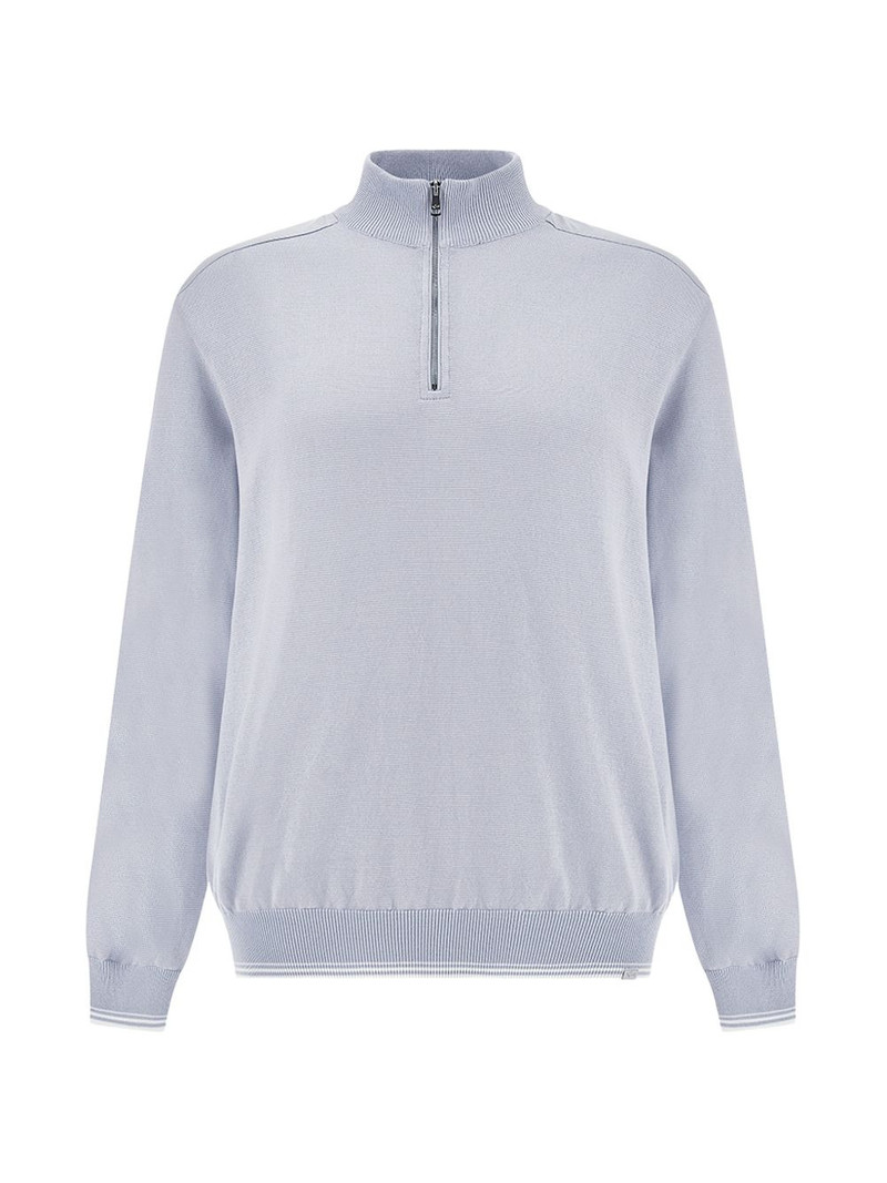 half-zip cotton sweater 1