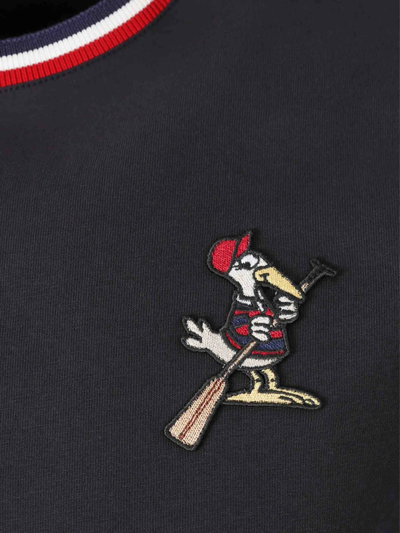 Moncler Embroidered Ribbed T-shirt 4
