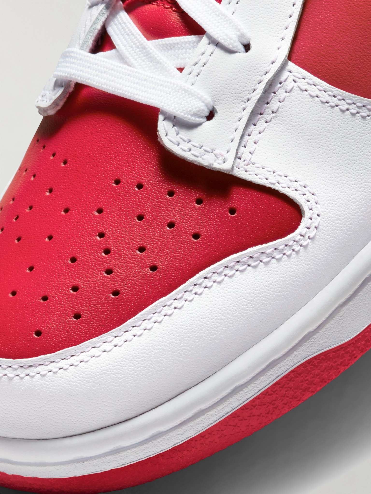Dunk Low Leather Sneakers - 4