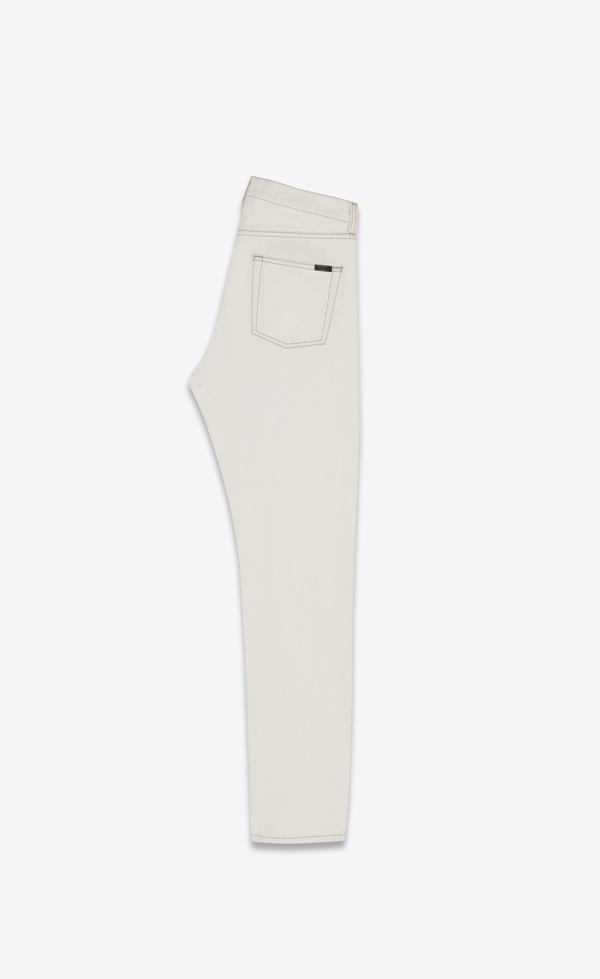 relaxed-fit jeans in grey off-white denim - 4