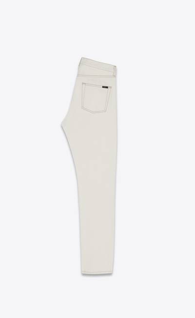 SAINT LAURENT relaxed-fit jeans in grey off-white denim outlook