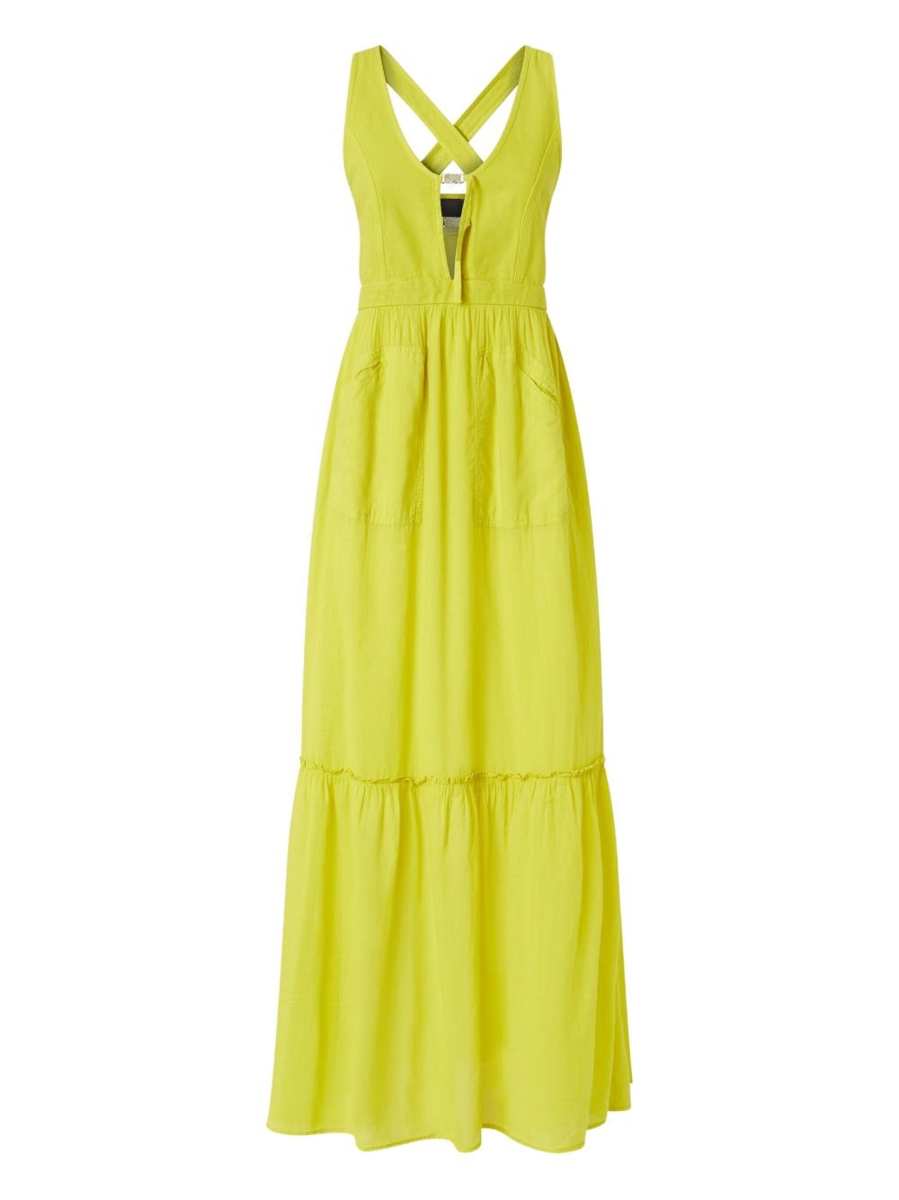 cross-back tiered maxi dress - 1
