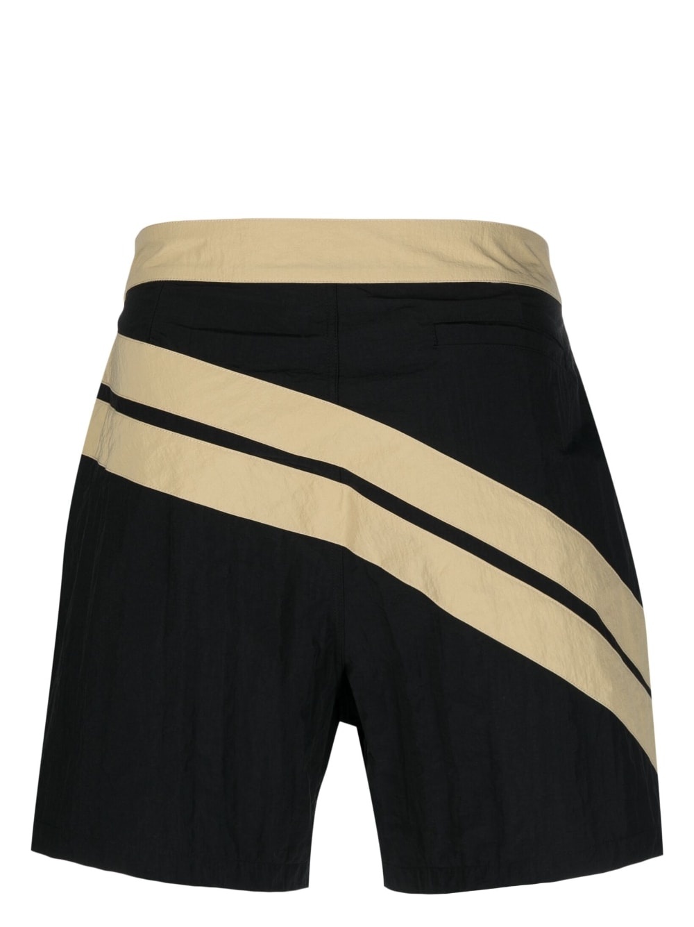 diagonal-stripe swim shorts - 2