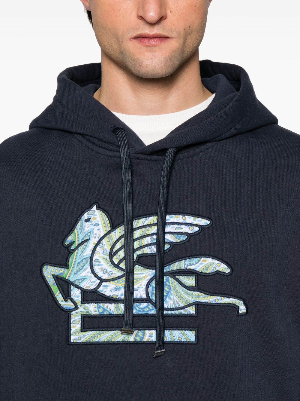Pegaso-motif hoodie - 5
